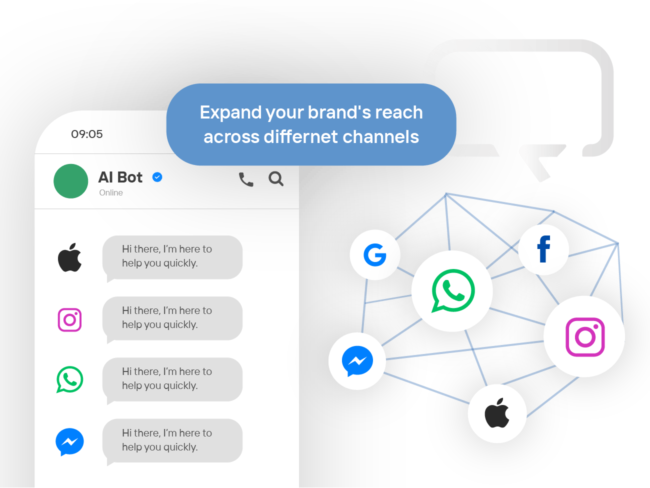 Deewan Omni-Channel Chat product illustration