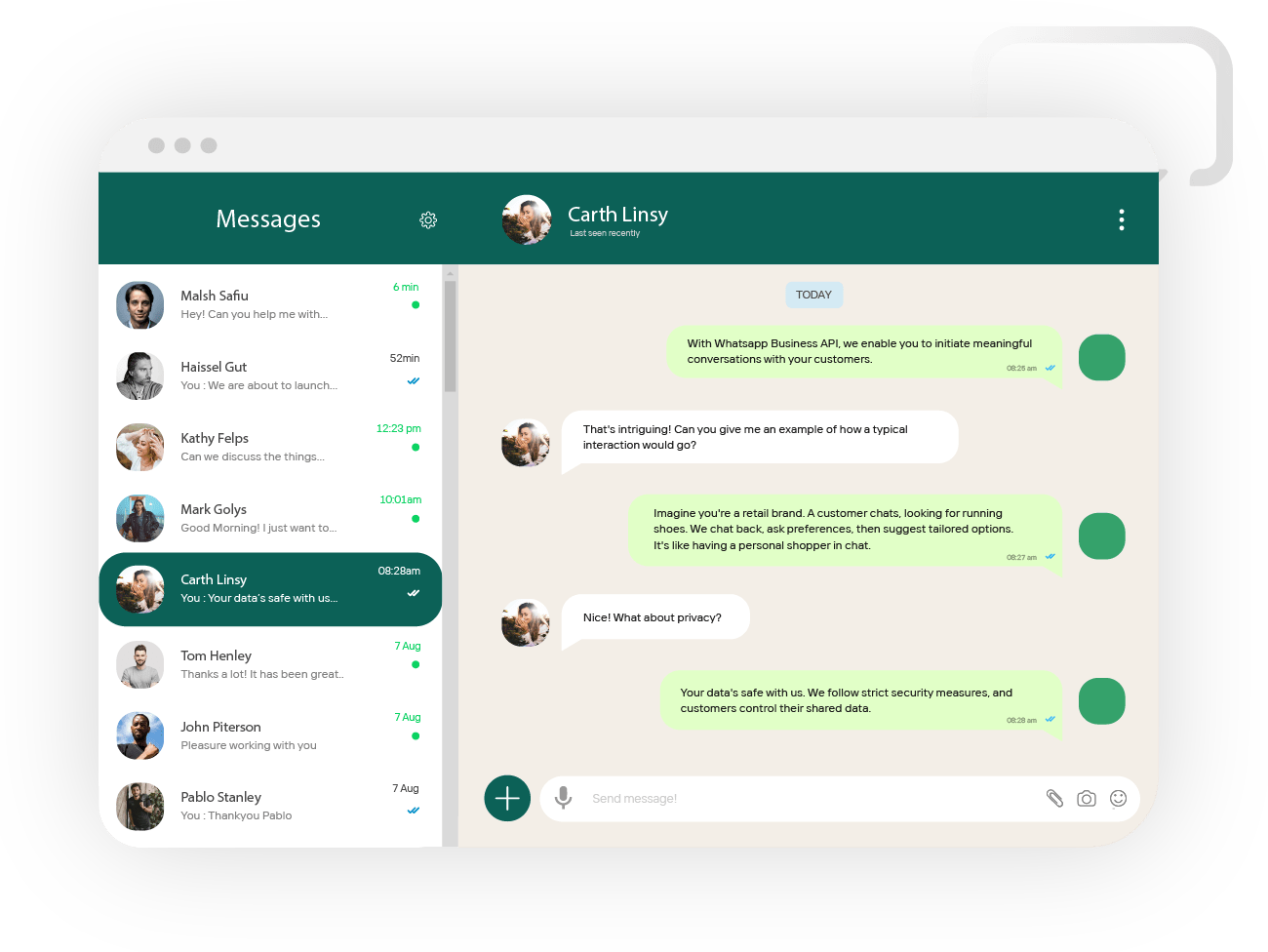 WhatsApp Business API product illustration
